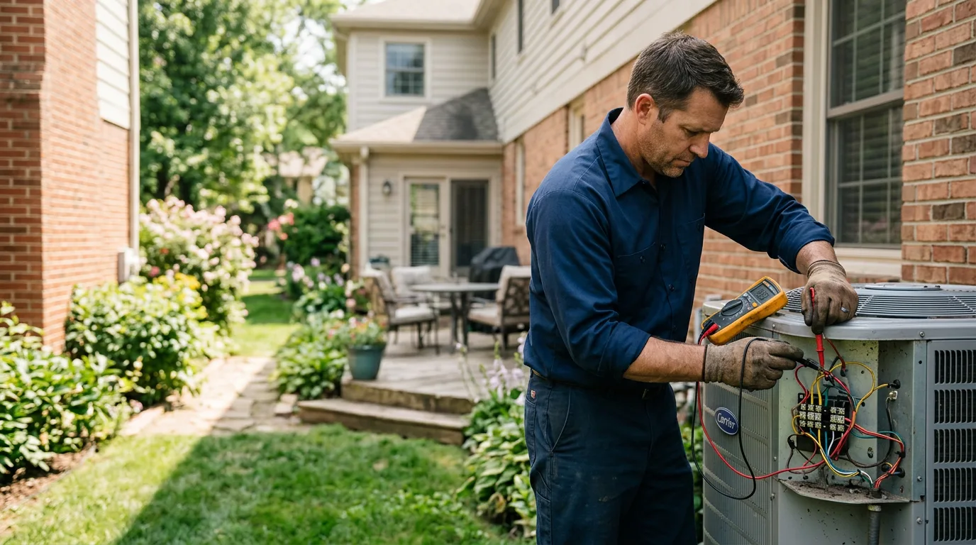 HVAC technician working near Flat Top, WV